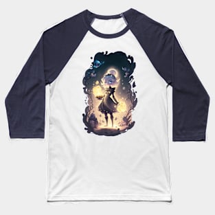 Scary Little Witch Baseball T-Shirt